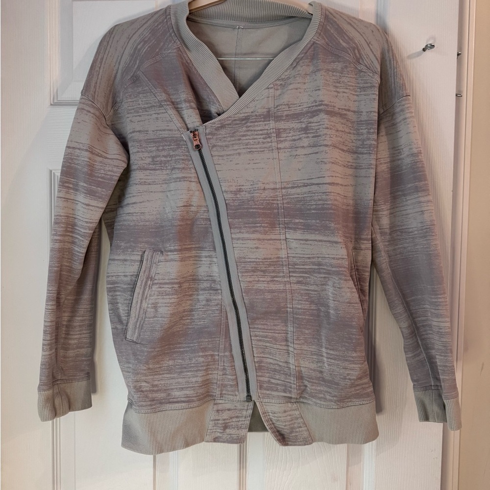Lululemon asymmetrical zip up sweatshirt